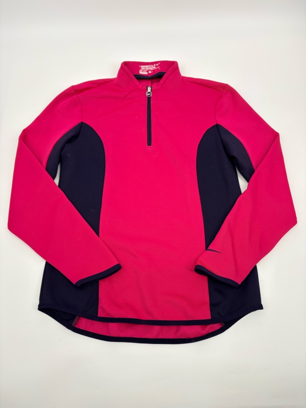 Nike Golf | Pink & Navy Half-Zip Performance Top